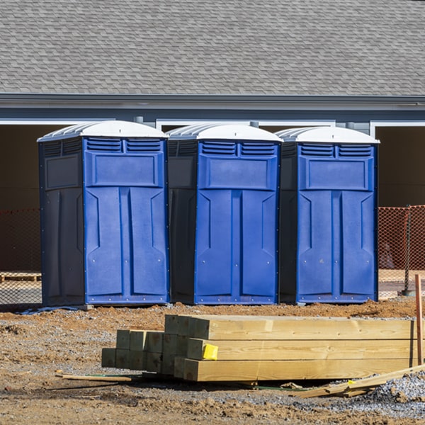 are there any restrictions on where i can place the portable toilets during my rental period in Roseland VA